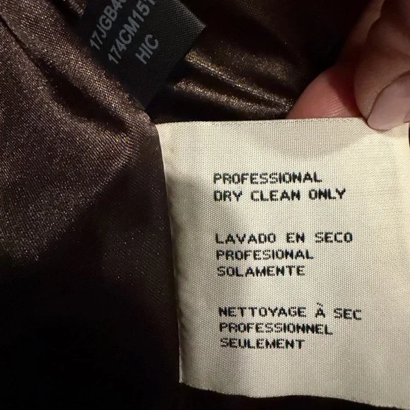 Kenneth Cole Dark Brown Wool Coat - Picture 6 of 6